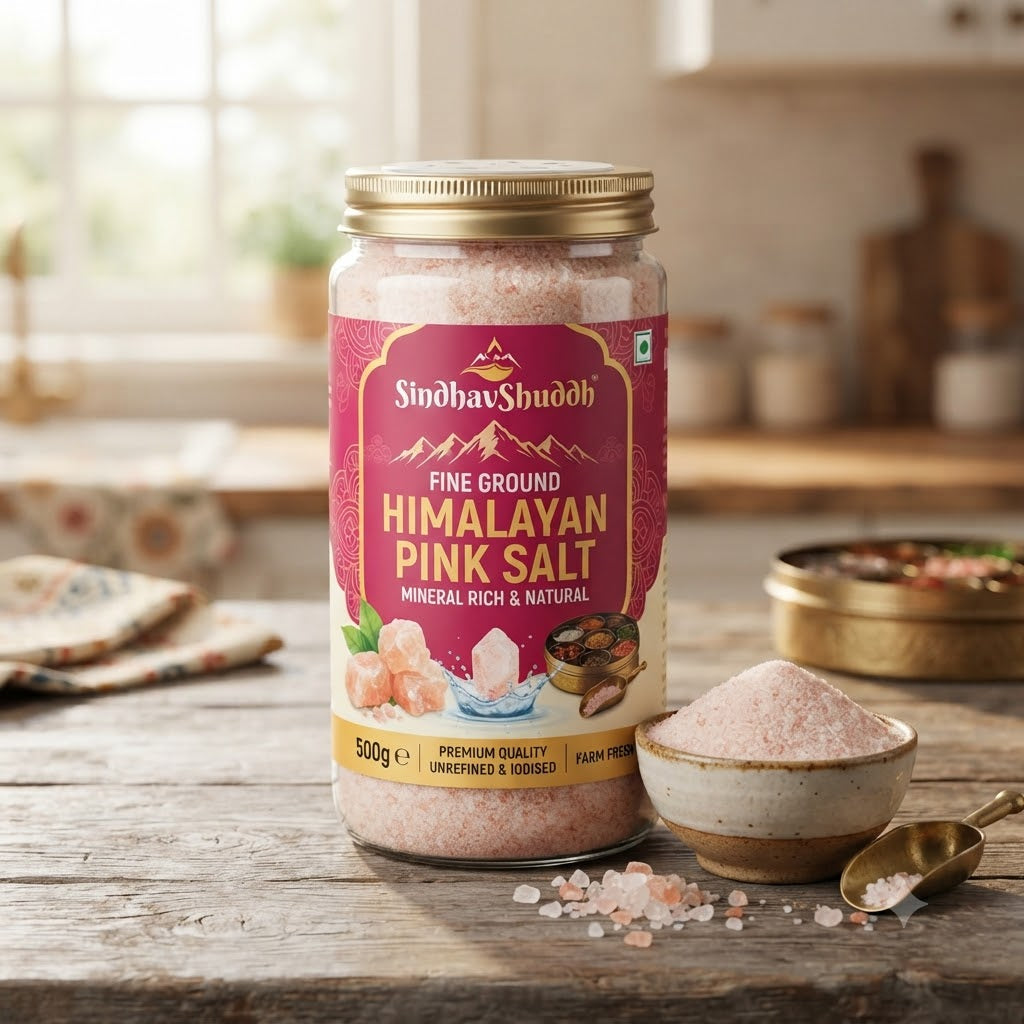 SindhavShuddh Fine Ground Himalayan Pink Salt