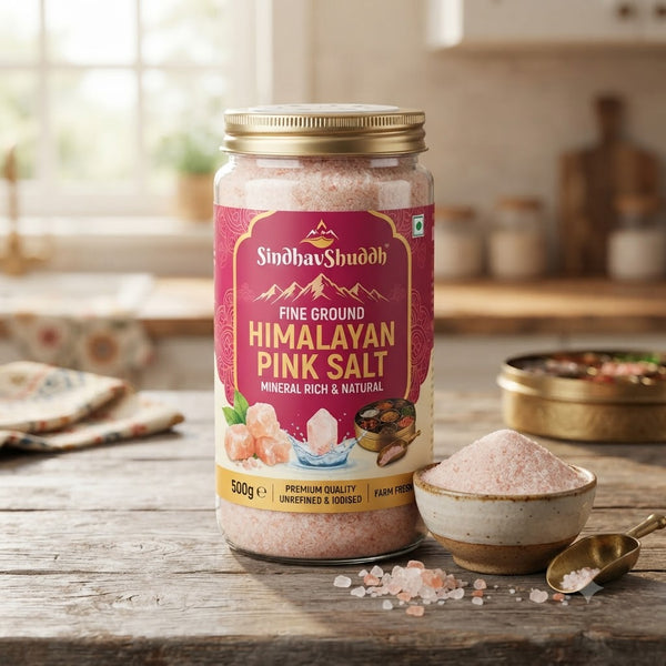 SindhavShuddh Fine Ground Himalayan Pink Salt