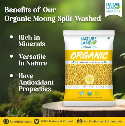 Organics Moong Dal Yellow/Split Washed