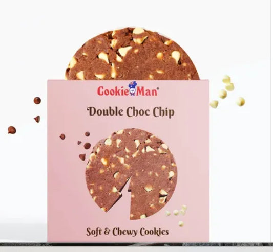 Cookieman Double Choco Chip Soft Dessert Cookie Share.svg Net Qty: 1 pack (50 g)