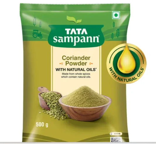 Tata Sampann Coriander Powder With Natural Oils Dhania Powder Share.svg Net Qty: 1 pack (500 g)