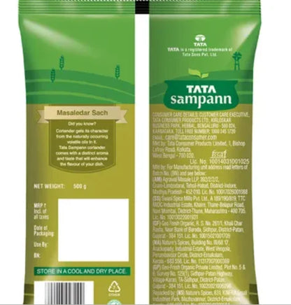 Tata Sampann Coriander Powder With Natural Oils Dhania Powder Share.svg Net Qty: 1 pack (500 g)