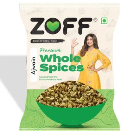 ZOFF Ajwain Whole (Carom Seeds) Share.svg Net Qty: 1 pack (100 g)