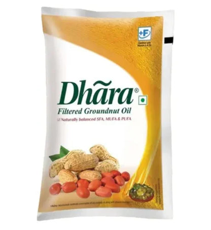 Dhara Groundnut Oil | Pouch Share.svg Net Qty: 1 pack (1 L)