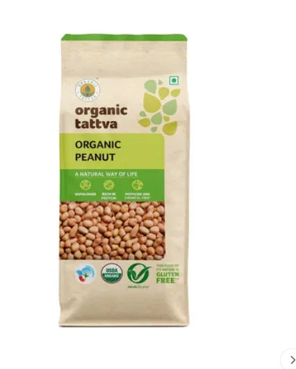 Organic Tattva Peanuts Pouch Share.svg Net Qty: 1 pack (500 g)