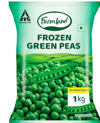 Farmland Green Peas | No Added Colours Share.svg Net Qty: 1 pack (1 kg