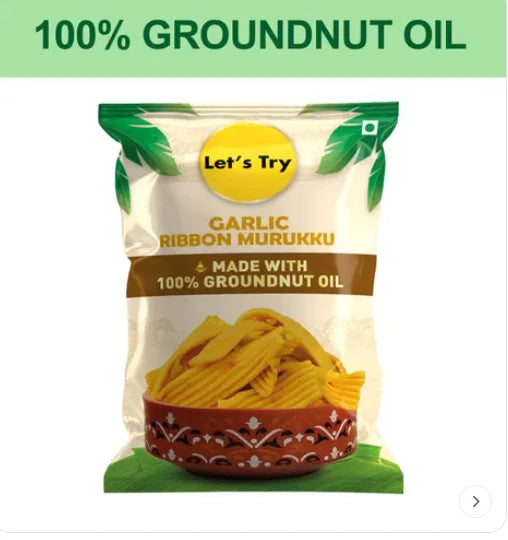 Let's Try Garlic Ribbon Murukku Share.svg Net Qty: 1 pack (180 g)