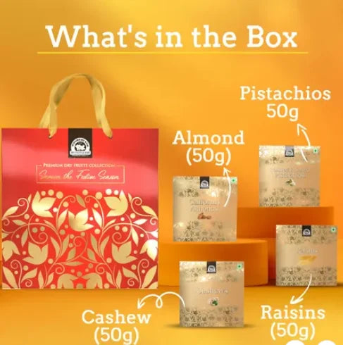 Wonderland Foods Roasted & Salted Dry Fruits Gift Box Share.svg Net Qty: 200 g