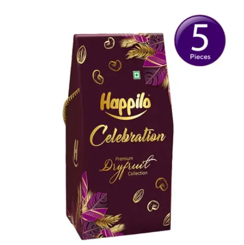 Happilo Celebration Premium Gift Box | Dry Fruit Dove Potli Combo