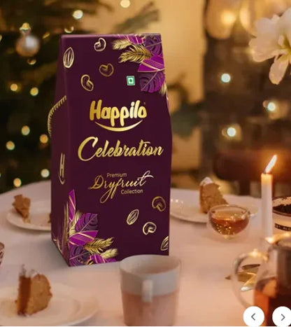 Happilo Celebration Premium Gift Box | Dry Fruit Dove Potli Combo