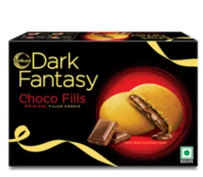Sunfeast Dark Fantasy Choco Fills, Original Filled Cookies with Choco Crème | Perfect Snack