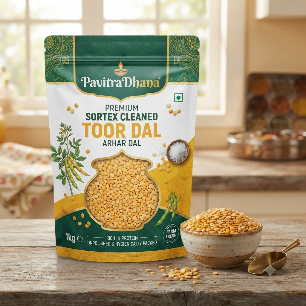 PavitraDhana Premium Sortex Cleaned Toor Dal
