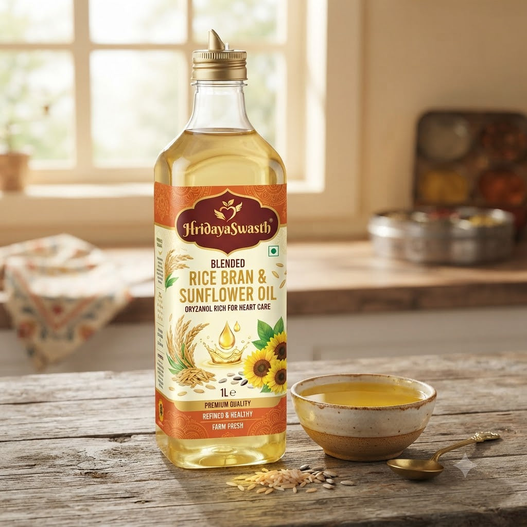 HridayaSwasth Blended Rice Bran & Sunflower Oil