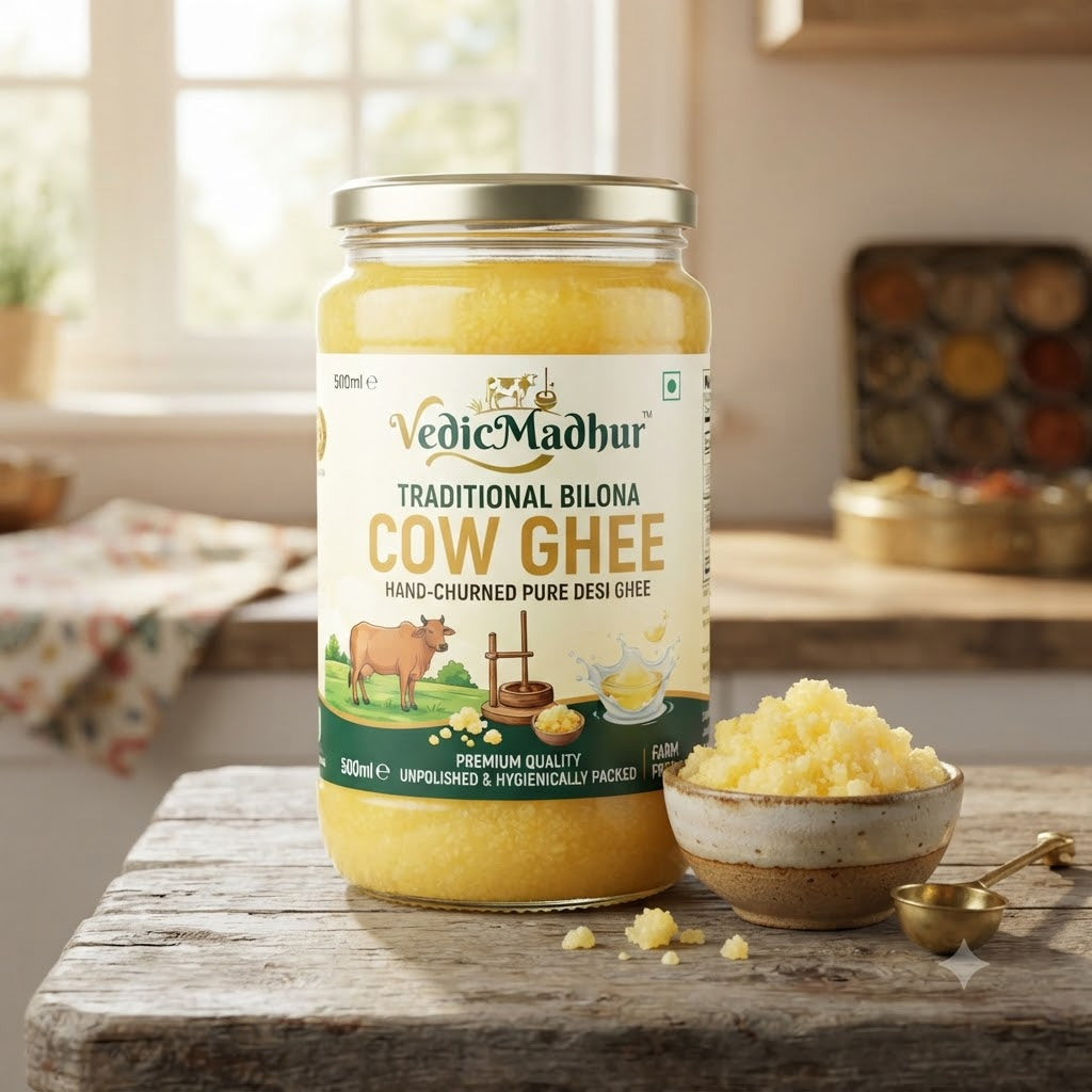 VedicMadhur Traditional Bilona Cow Ghee
