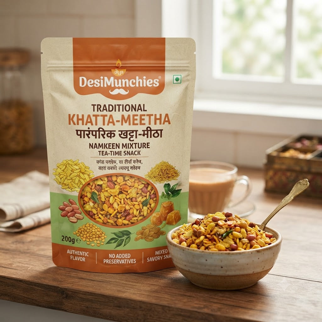 DesiMunchies Traditional Khatta-Meetha Namkeen Mixture